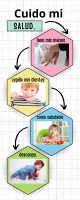 Infografia Grafico Proceso Pasos Orden Doodle Multicolor